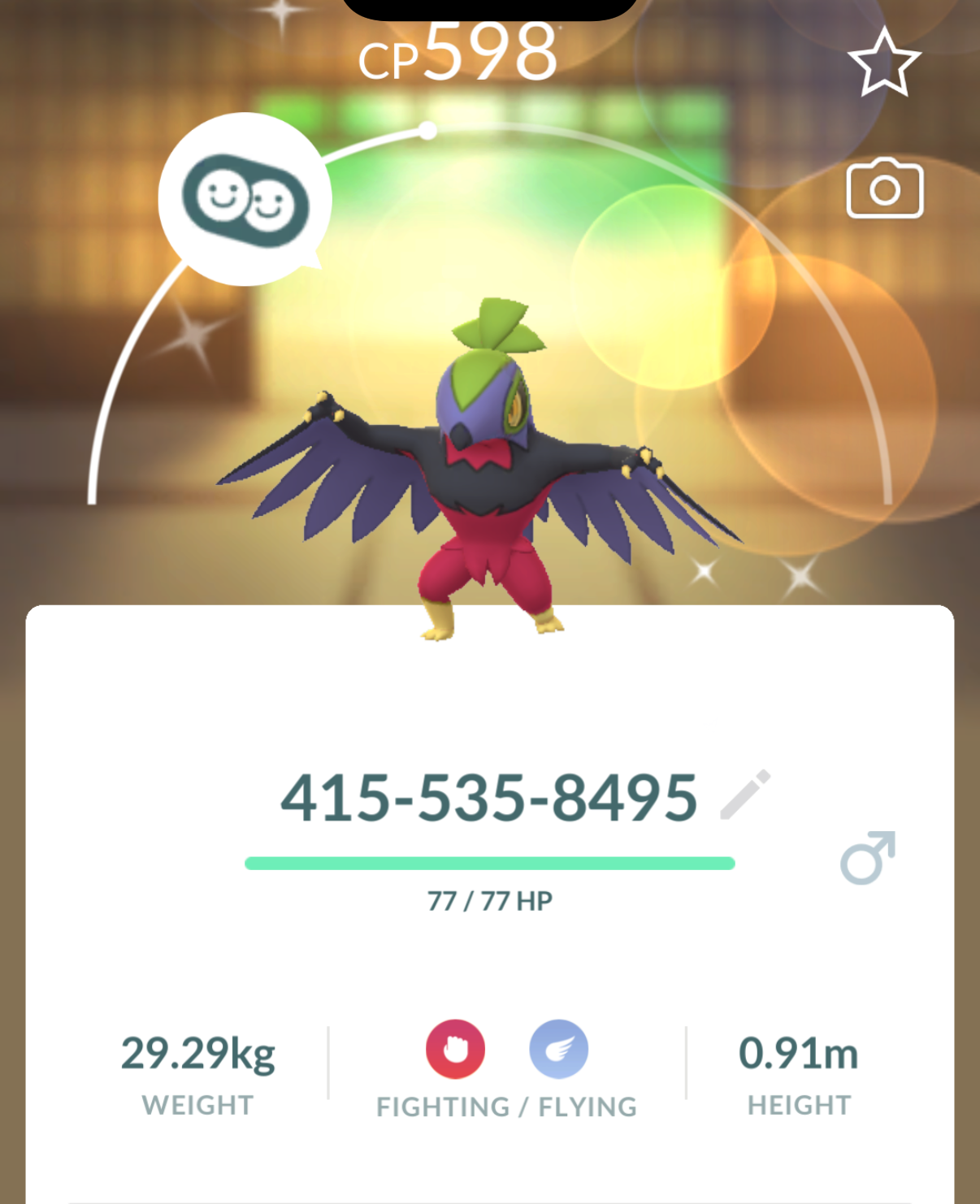 Shiny Hawlucha trade or account