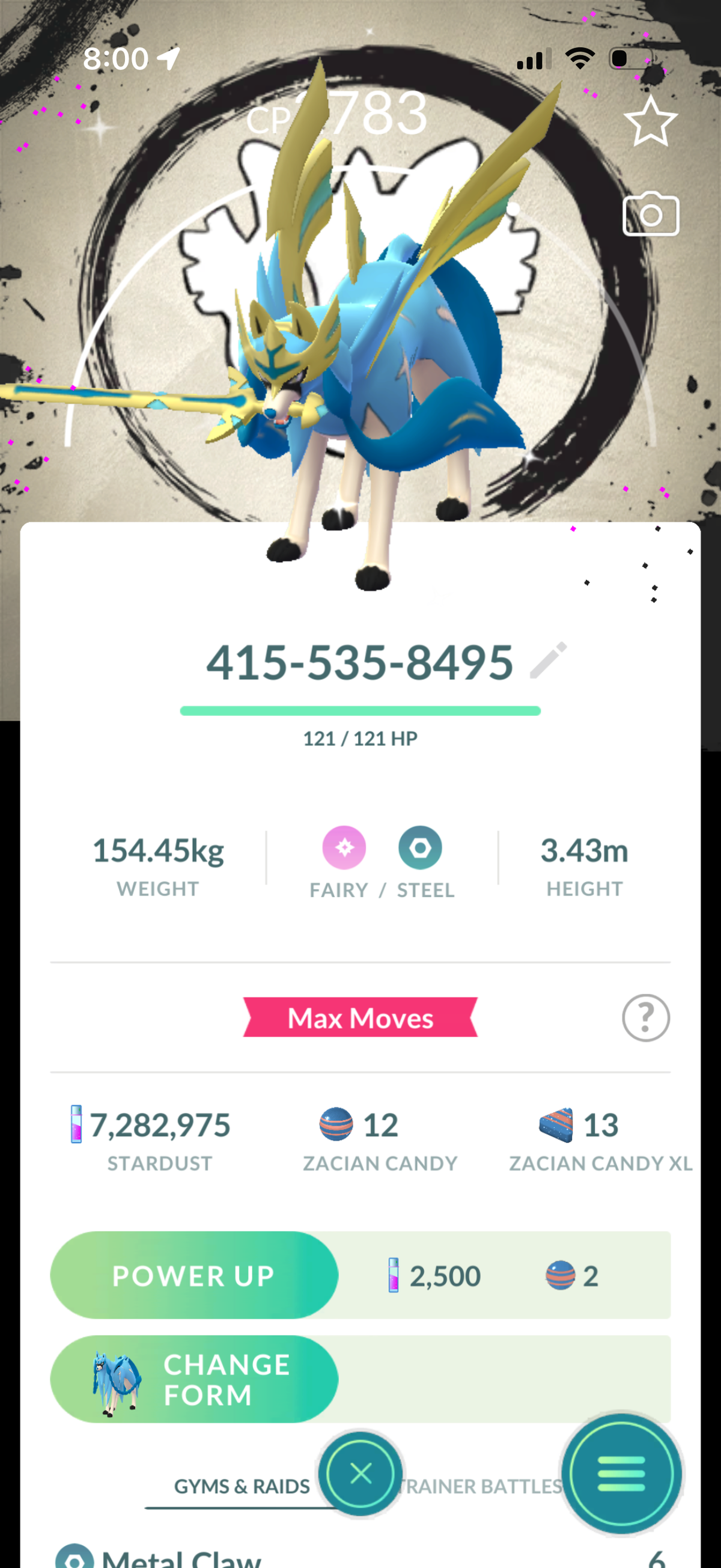 Crown Zacian trade or account