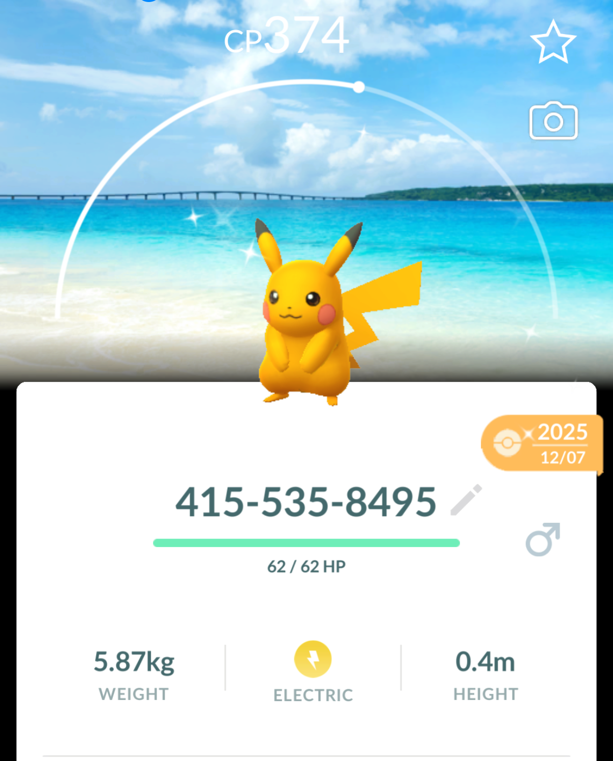 Shiny Pikachu Okinawa background trade or account