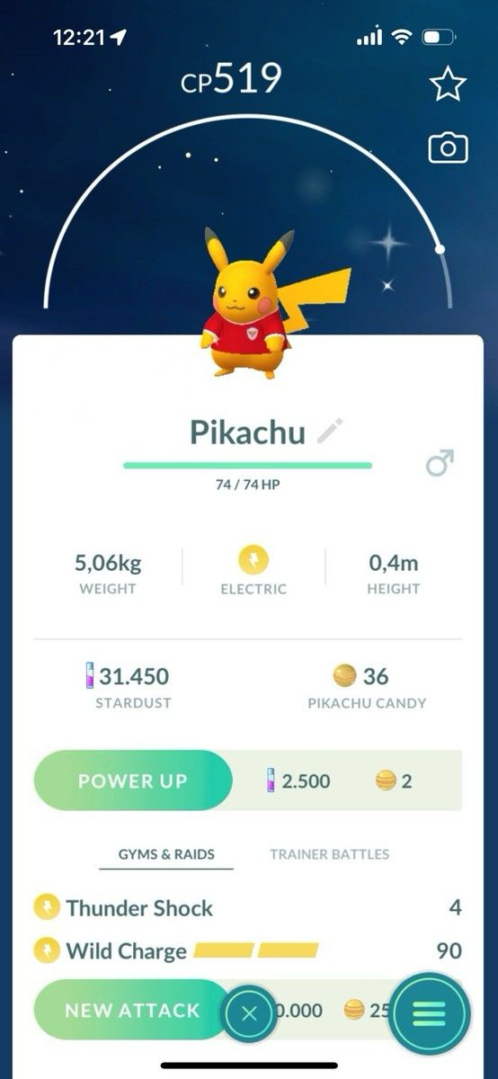 Shiny Soccer Jersey Pikachu trade