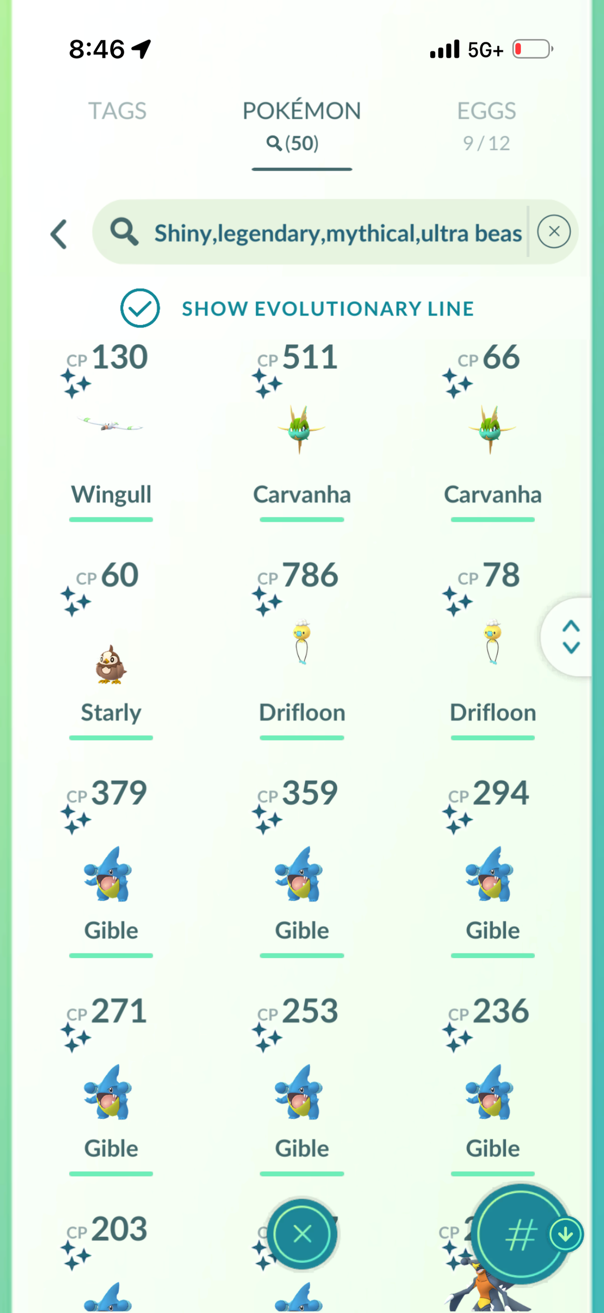 TokinGas account 50 Shiny/Legendary & 1.7M Stardust