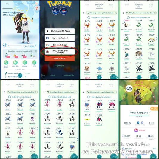 LevelNineNine account (52 Shiny/Legendary) (Copy)