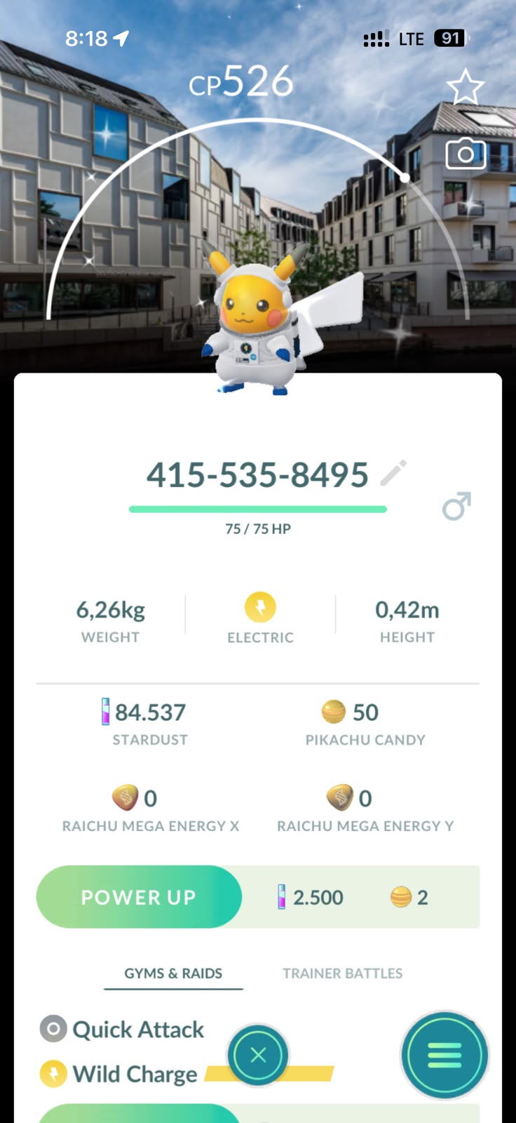 Shiny Pikachu astronaut background accounts