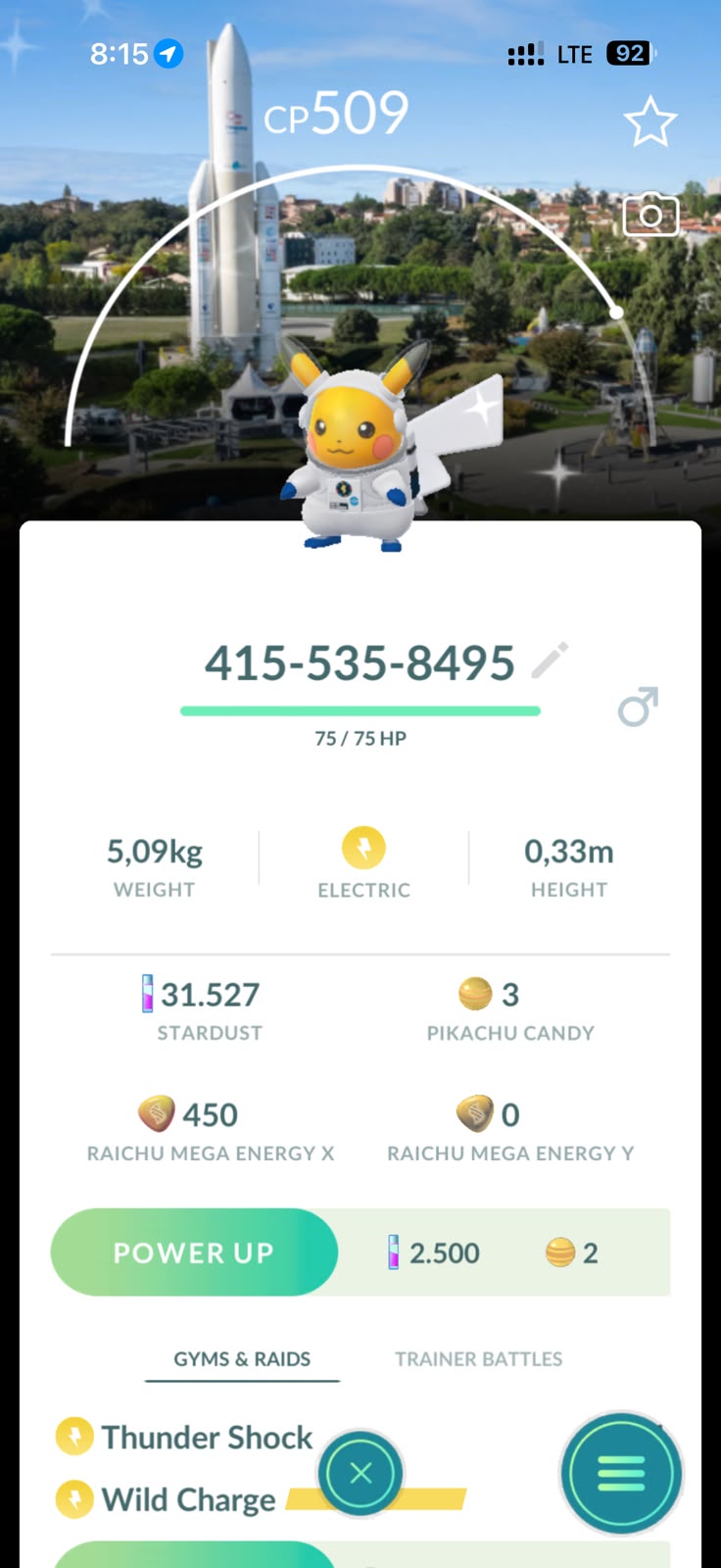 Shiny Pikachu astronaut background accounts