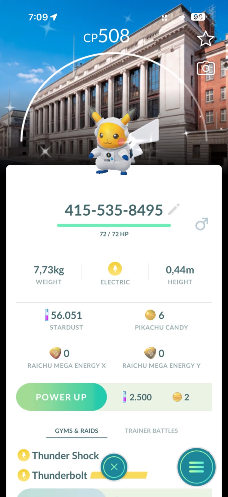 Shiny Pikachu astronaut background accounts