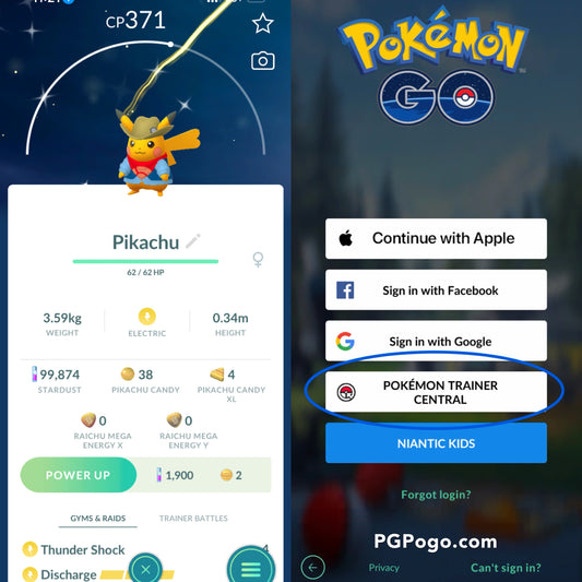 Shiny Excavator Pikachu account