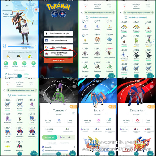 DailyLoud account (35 Shiny/Legendary)