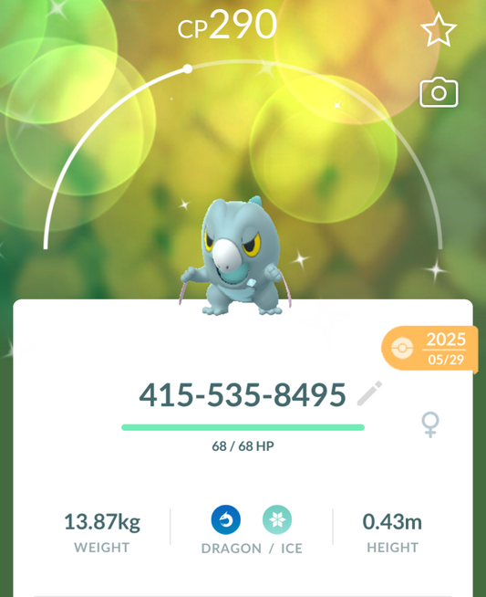 Shiny Frigibax trade or account