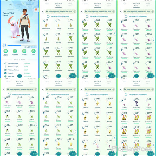 DemonTime account (86 shiny)