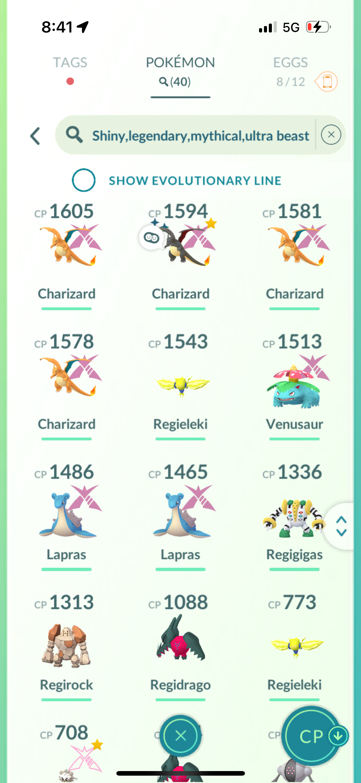SongSungBlue account (40 Gigantamax/Legendary/Shiny)