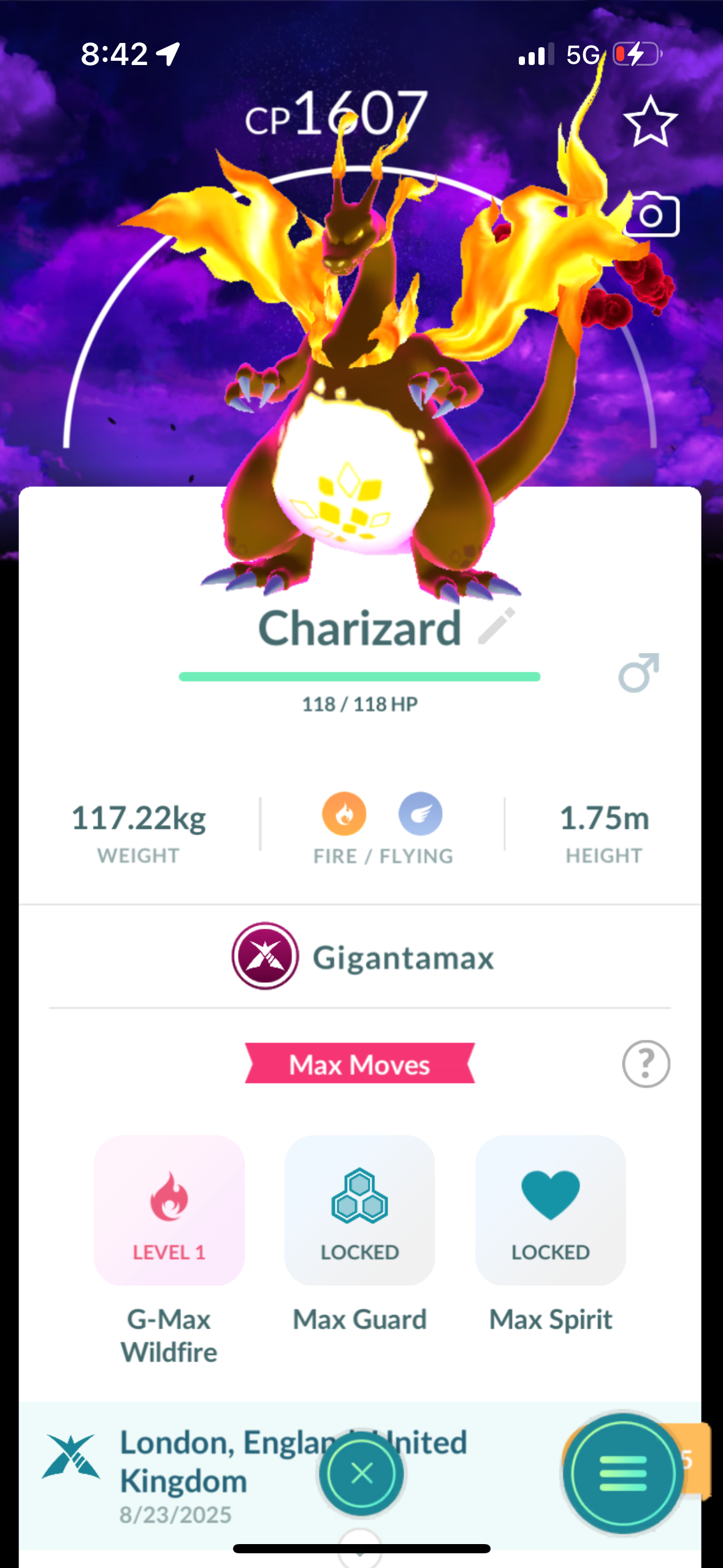 SongSungBlue account (40 Gigantamax/Legendary/Shiny)