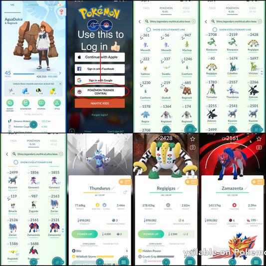 AguaDulce account (32 Shiny/Legendary)