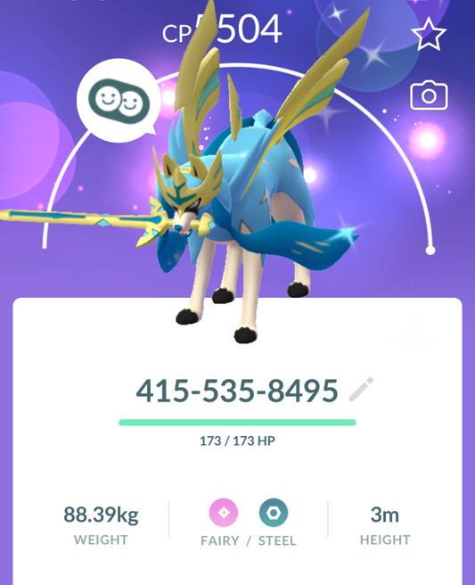 Shiny Crowned Zacian trade or account
