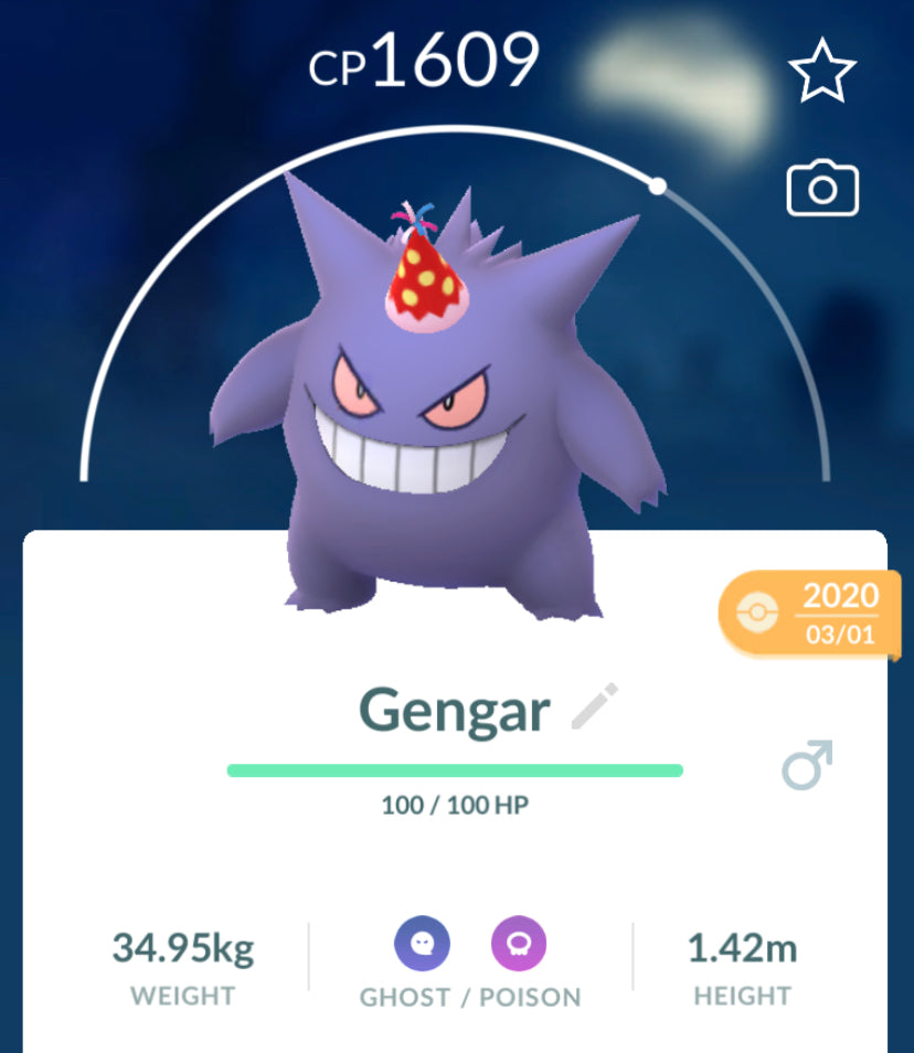 Gengar Party Hat with Lick
