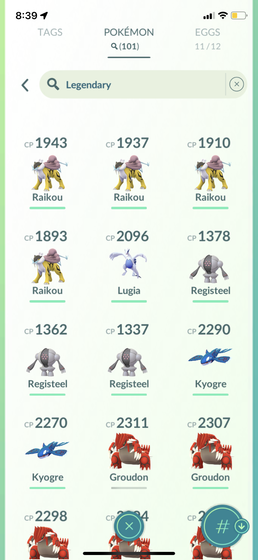 Legendary Pokemon