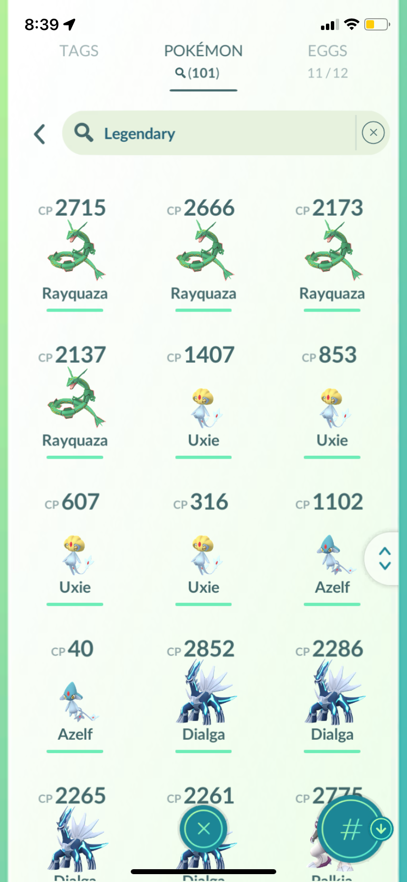 Legendary Pokemon