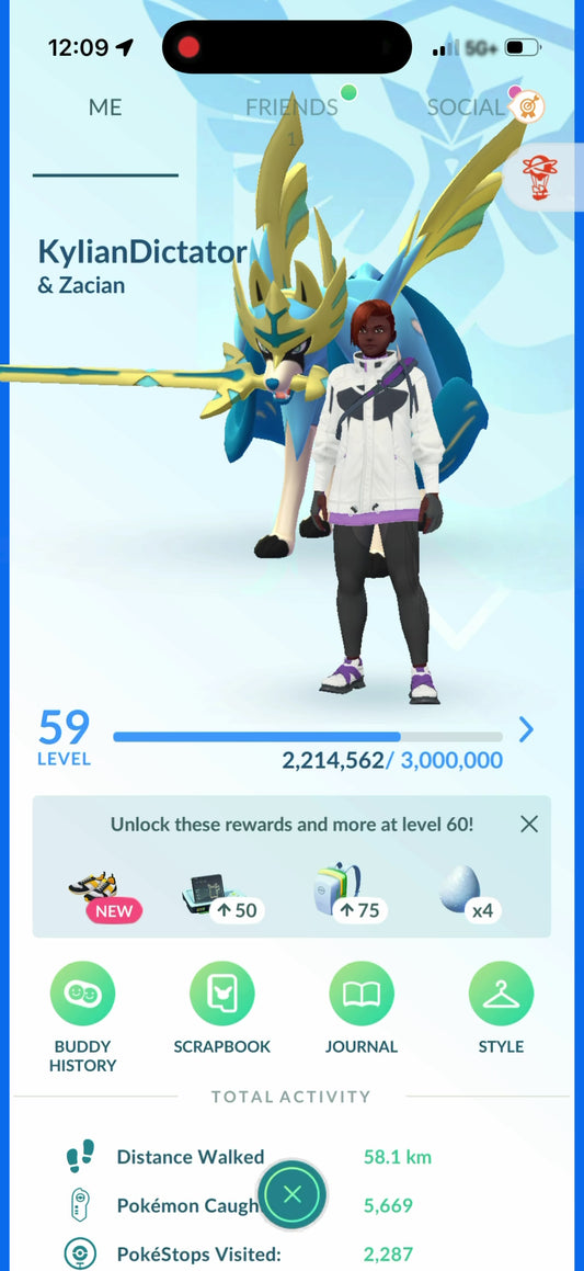 KylianDictator account (61 Shiny/Legendary + 4000 Crown Energy)