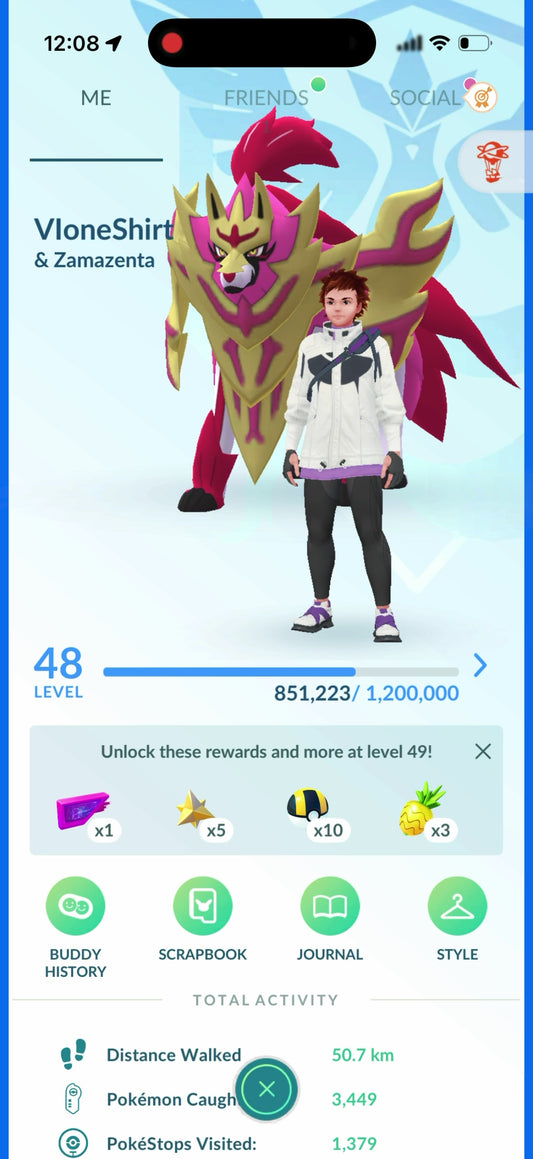 VloneShirt account (42 Shiny/Legendary)