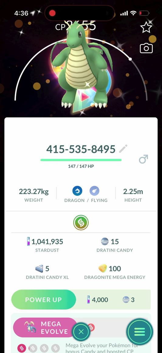 Shiny Dragonite GO Tour trade