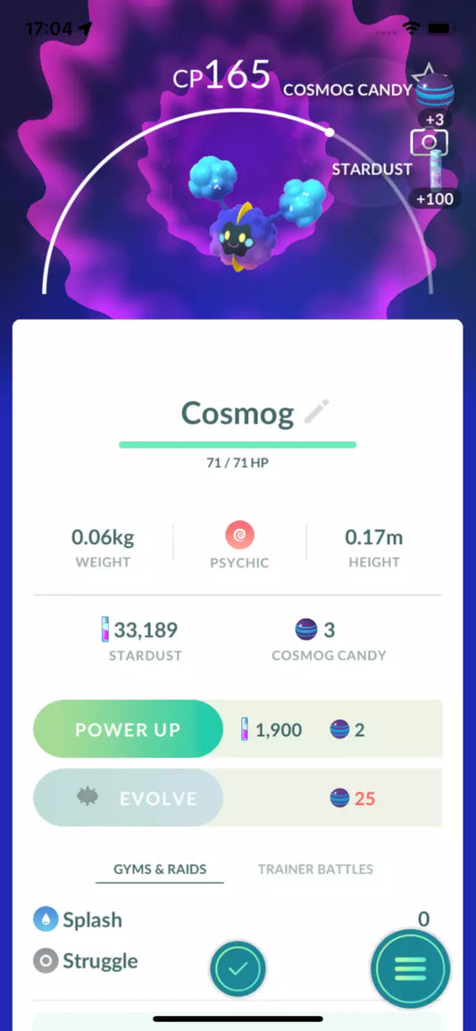 Cosmog Trade