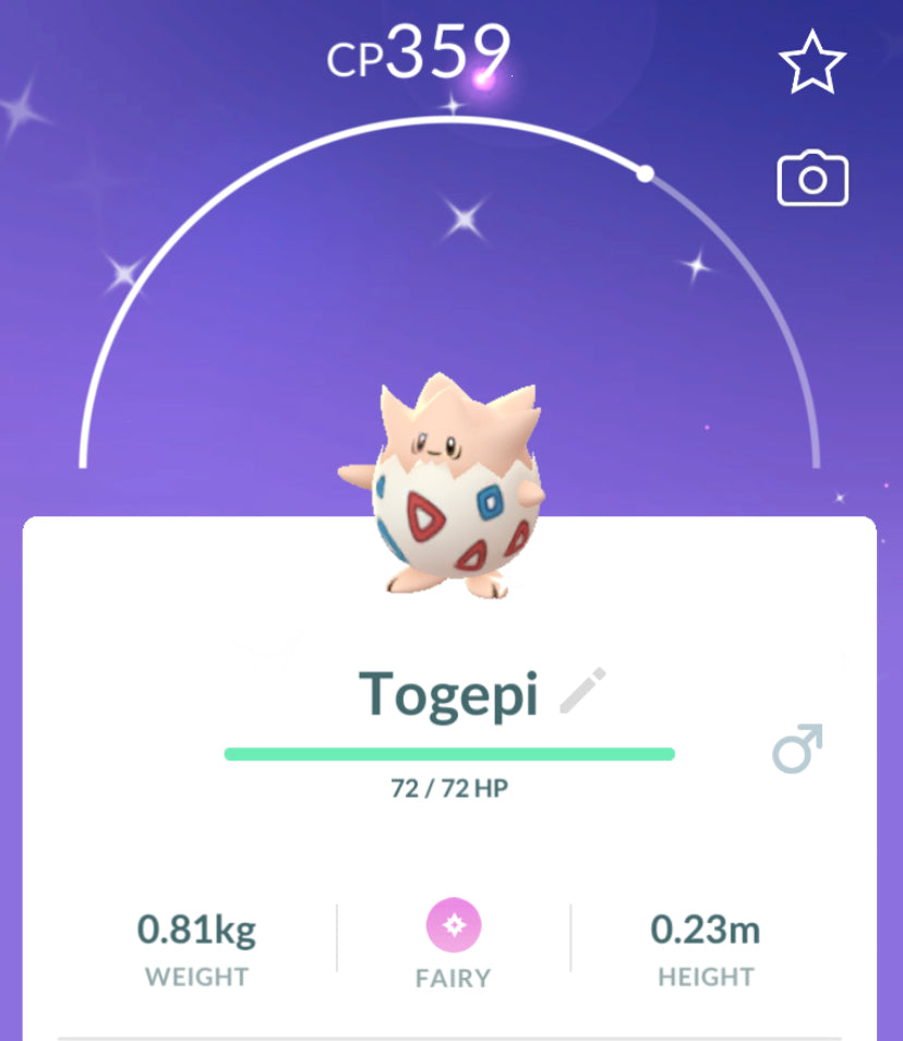 Shiny Togepi (Registered Trade Only)